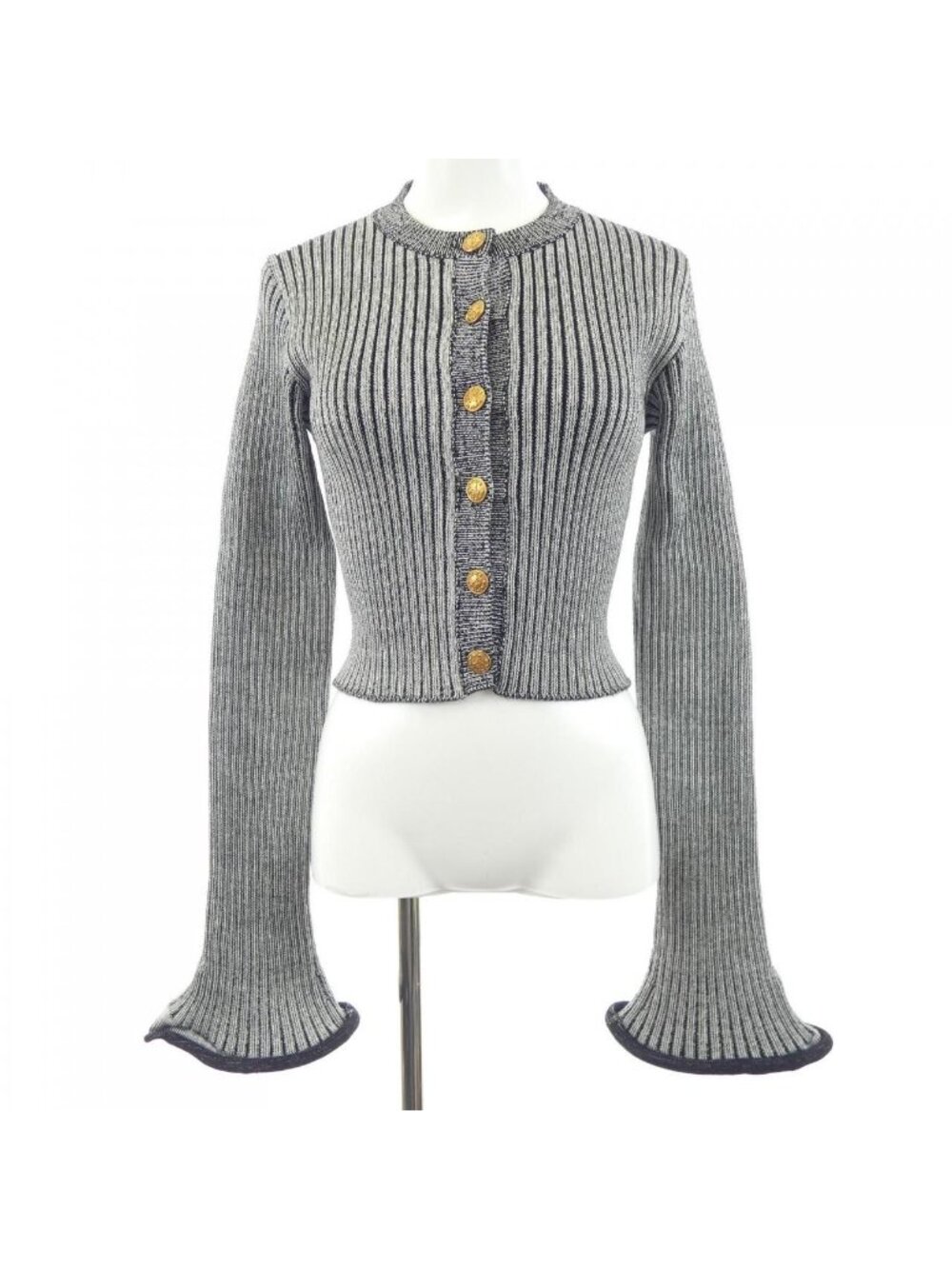 Louis Vuitton Ribbed Knit Trumpet Cardigan